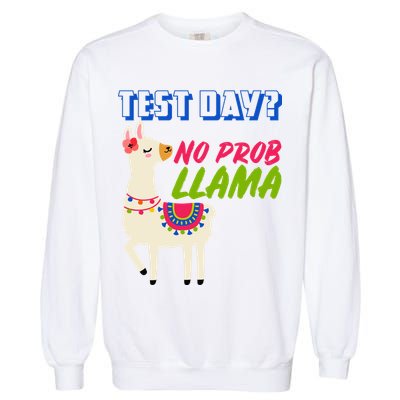 Test Day? No Probllama  Garment-Dyed Sweatshirt