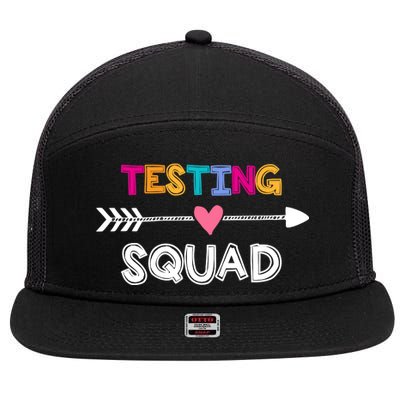 Testing Squad  7 Panel Mesh Trucker Snapback Hat