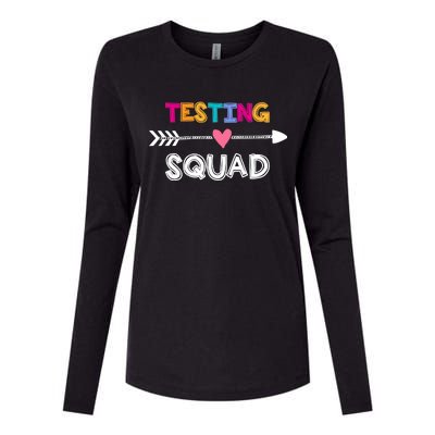 Testing Squad  Womens Cotton Relaxed Long Sleeve T-Shirt