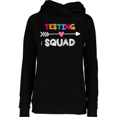 Testing Squad  Womens Funnel Neck Pullover Hood