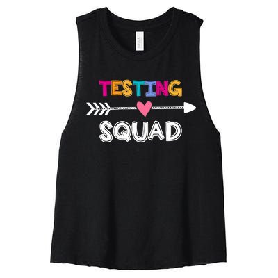 Testing Squad  Women's Racerback Cropped Tank