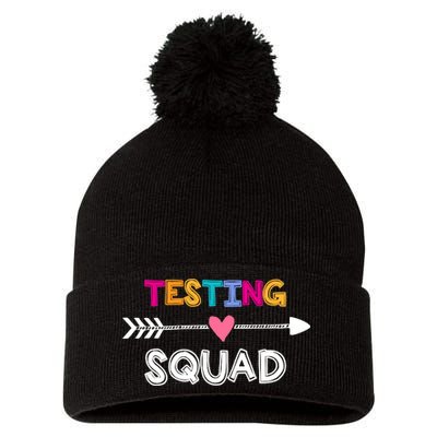 Testing Squad  Pom Pom 12in Knit Beanie