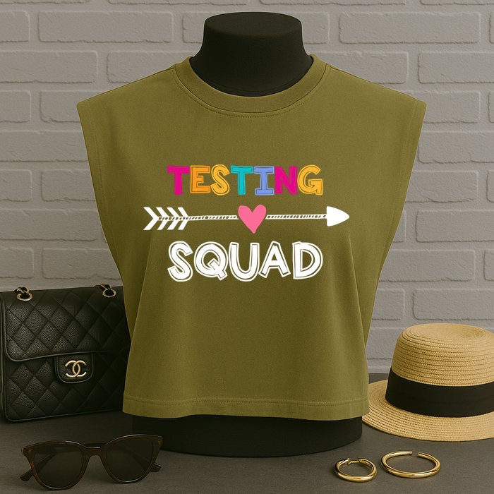 Testing Squad  Garment-Dyed Women's Muscle Tee