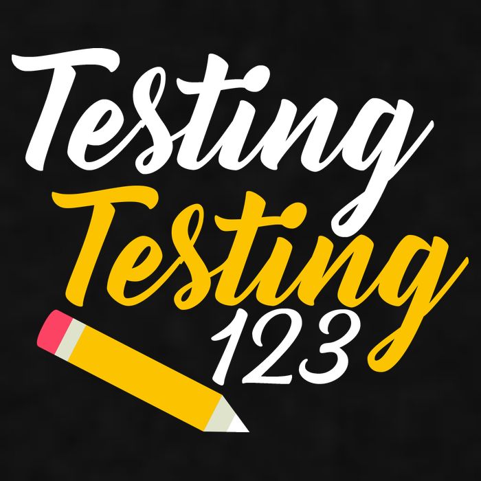 Testing Testing 123 Pencil Ladies PosiCharge Tri-Blend Wicking Tank