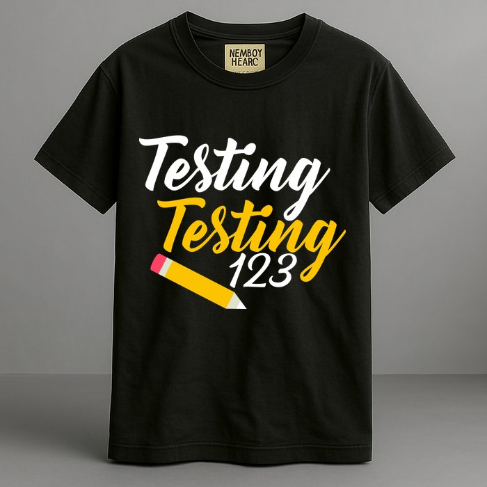 Testing Testing 123 Pencil Garment-Dyed Heavyweight T-Shirt