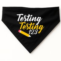 Testing Testing 123 Pencil USA-Made Doggie Bandana
