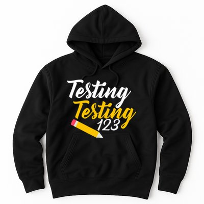 Testing Testing 123 Pencil Hoodie