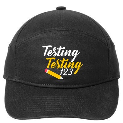 Testing Testing 123 Pencil 7-Panel Snapback Hat