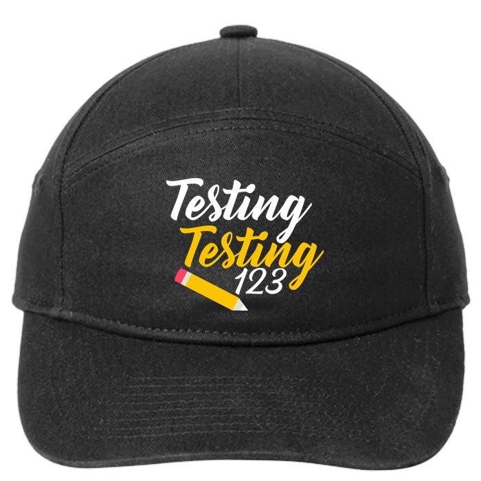 Testing Testing 123 Pencil 7-Panel Snapback Hat
