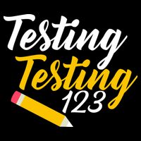 Testing Testing 123 Pencil 7-Panel Snapback Hat