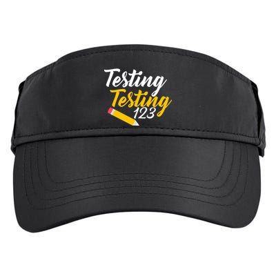Testing Testing 123 Pencil Adult Drive Performance Visor
