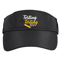 Testing Testing 123 Pencil Adult Drive Performance Visor