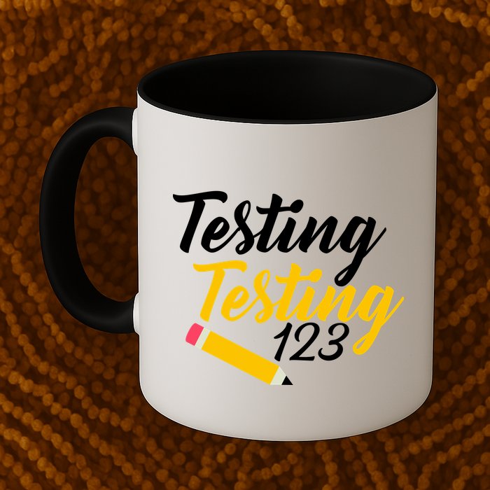 Testing Testing 123 Pencil Mug