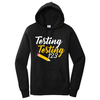 Testing Testing 123 Pencil Women's Pullover Hoodie