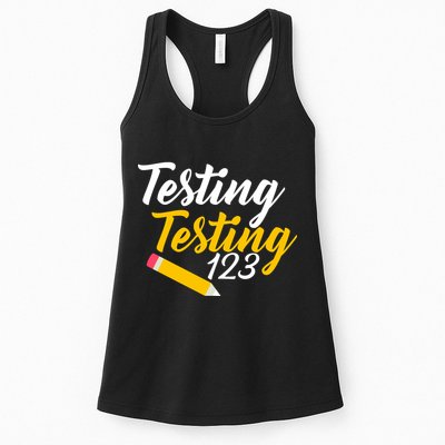Testing Testing 123 Pencil Womens Tank Top