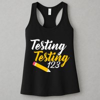 Testing Testing 123 Pencil Womens Tank Top