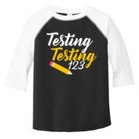 Testing Testing 123 Pencil Toddler Fine Jersey T-Shirt