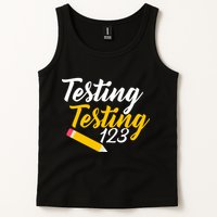 Testing Testing 123 Pencil Tank Top