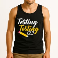 Testing Testing 123 Pencil Tank Top