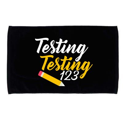 Testing Testing 123 Pencil Microfiber Hand Towel