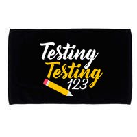 Testing Testing 123 Pencil Microfiber Hand Towel