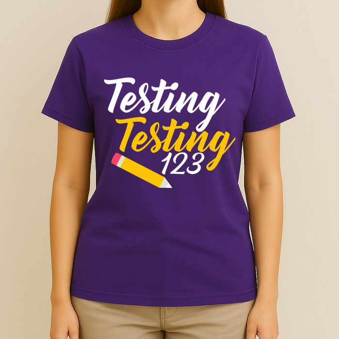 Testing Testing 123 Pencil T-Shirt