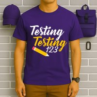 Testing Testing 123 Pencil T-Shirt