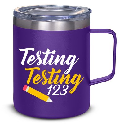 Testing Testing 123 Pencil 12oz Stainless Steel Coffee Mug