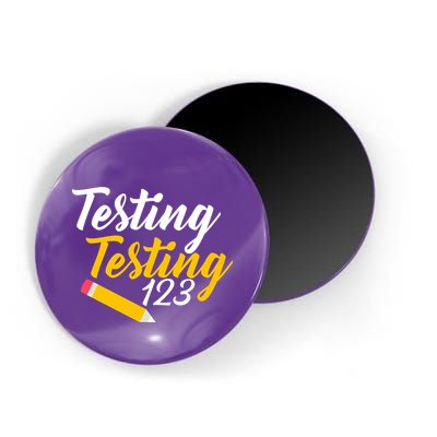 Testing Testing 123 Pencil Magnet