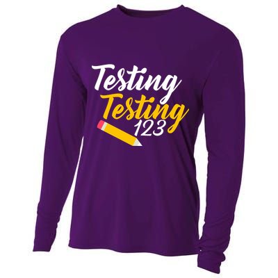 Testing Testing 123 Pencil Cooling Performance Long Sleeve Crew