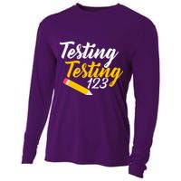 Testing Testing 123 Pencil Cooling Performance Long Sleeve Crew