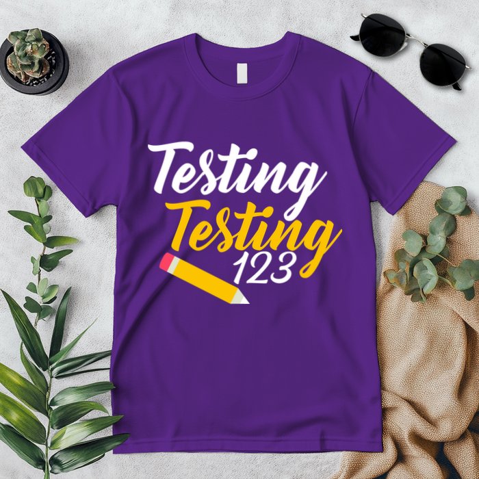 Testing Testing 123 Pencil Premium T-Shirt