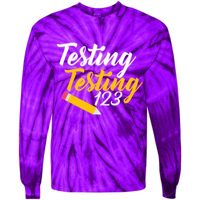 Testing Testing 123 Pencil Tie-Dye Long Sleeve Shirt