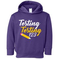Testing Testing 123 Pencil Toddler Hoodie