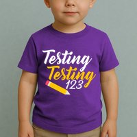 Testing Testing 123 Pencil Toddler T-Shirt