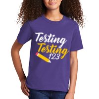 Testing Testing 123 Pencil Kids T-Shirt