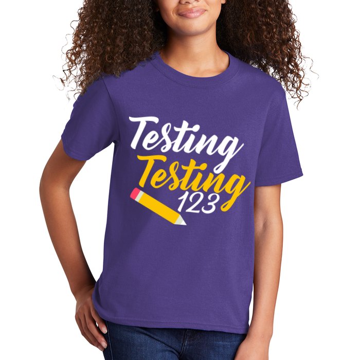Testing Testing 123 Pencil Kids T-Shirt