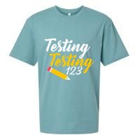 Testing Testing 123 Pencil Sueded Cloud Jersey T-Shirt