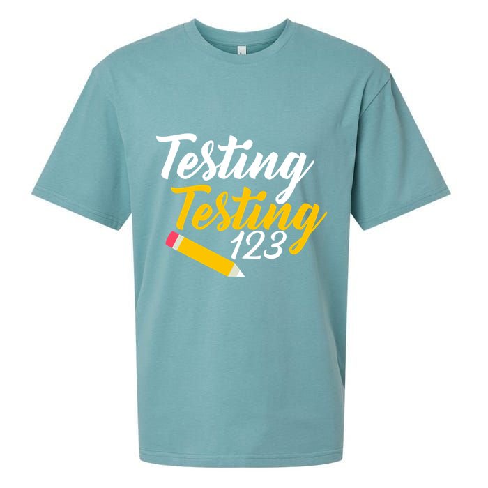 Testing Testing 123 Pencil Sueded Cloud Jersey T-Shirt