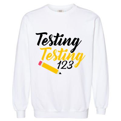 Testing Testing 123 Pencil Garment-Dyed Sweatshirt