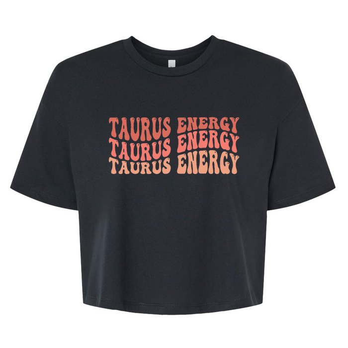 Taurus Energy Bella+Canvas Jersey Crop Tee