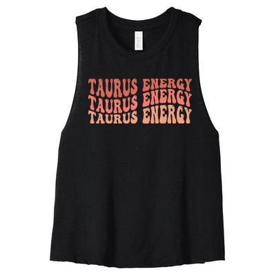 Taurus Energy Women's Racerback Cropped Tank