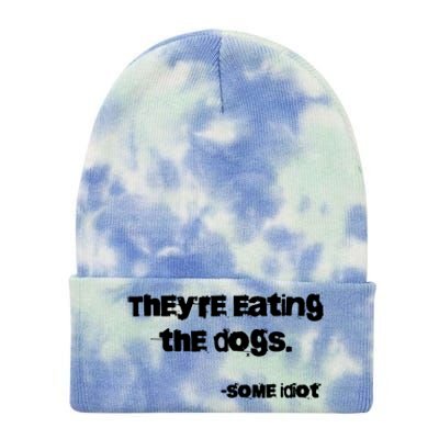 TheyRe Eating The Dogs Tie Dye 12in Knit Beanie