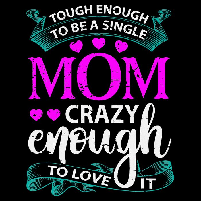 Tough Enough To Be A Single Mom Gift For Mother Cooling Performance Crew T-Shirt