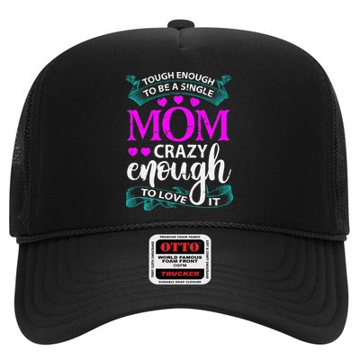 Tough Enough To Be A Single Mom Gift For Mother Trucker Hat