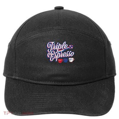 Triple Espresso Triple Espresso America Usa Flag 7-Panel Snapback Hat