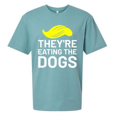 TheyRe Eating The Dogs Sueded Cloud Jersey T-Shirt