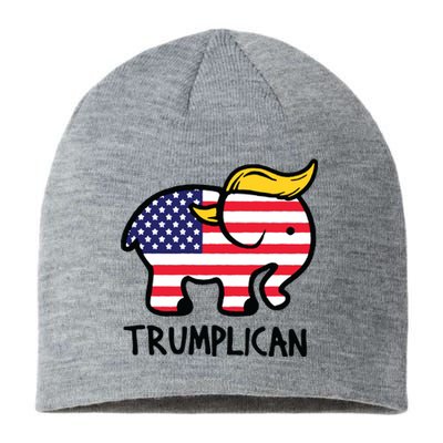 Trumplican Elephant Trump Funny Republican Ultra Maga 2024 Sustainable Beanie