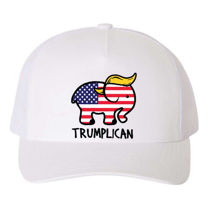 Trumplican Elephant Trump Funny Republican Ultra Maga 2024 Yupoong Adult 5-Panel Trucker Hat