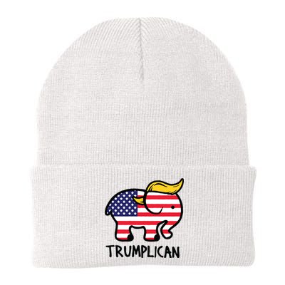 Trumplican Elephant Trump Funny Republican Ultra Maga 2024 Knit Cap Winter Beanie